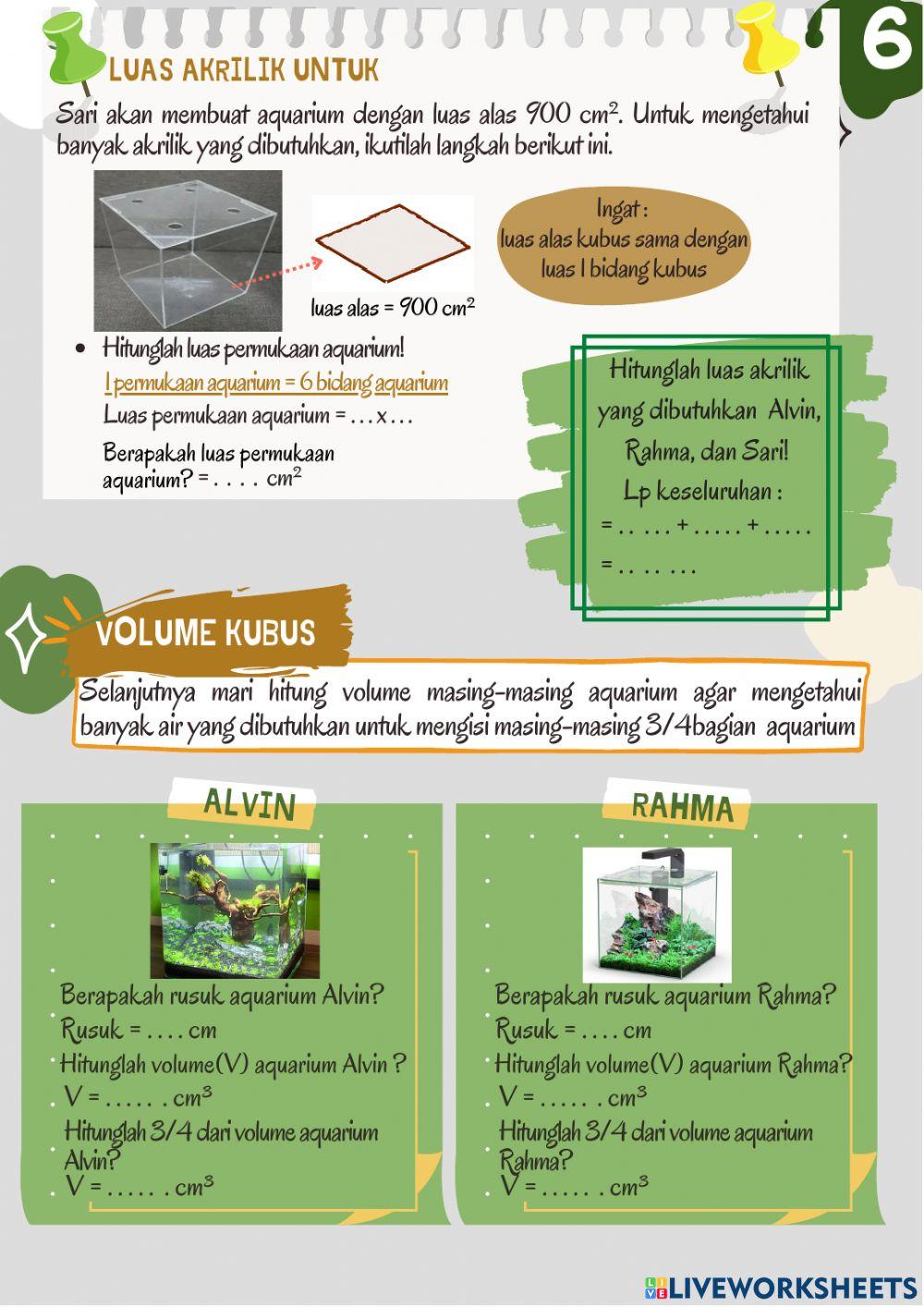 Bismilah Luas dan volume kubus