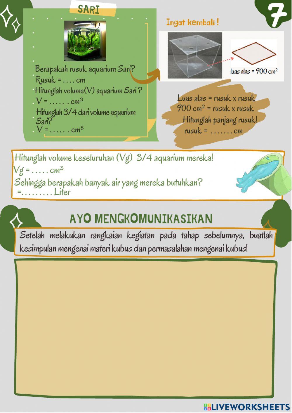 Bismilah Luas dan volume kubus