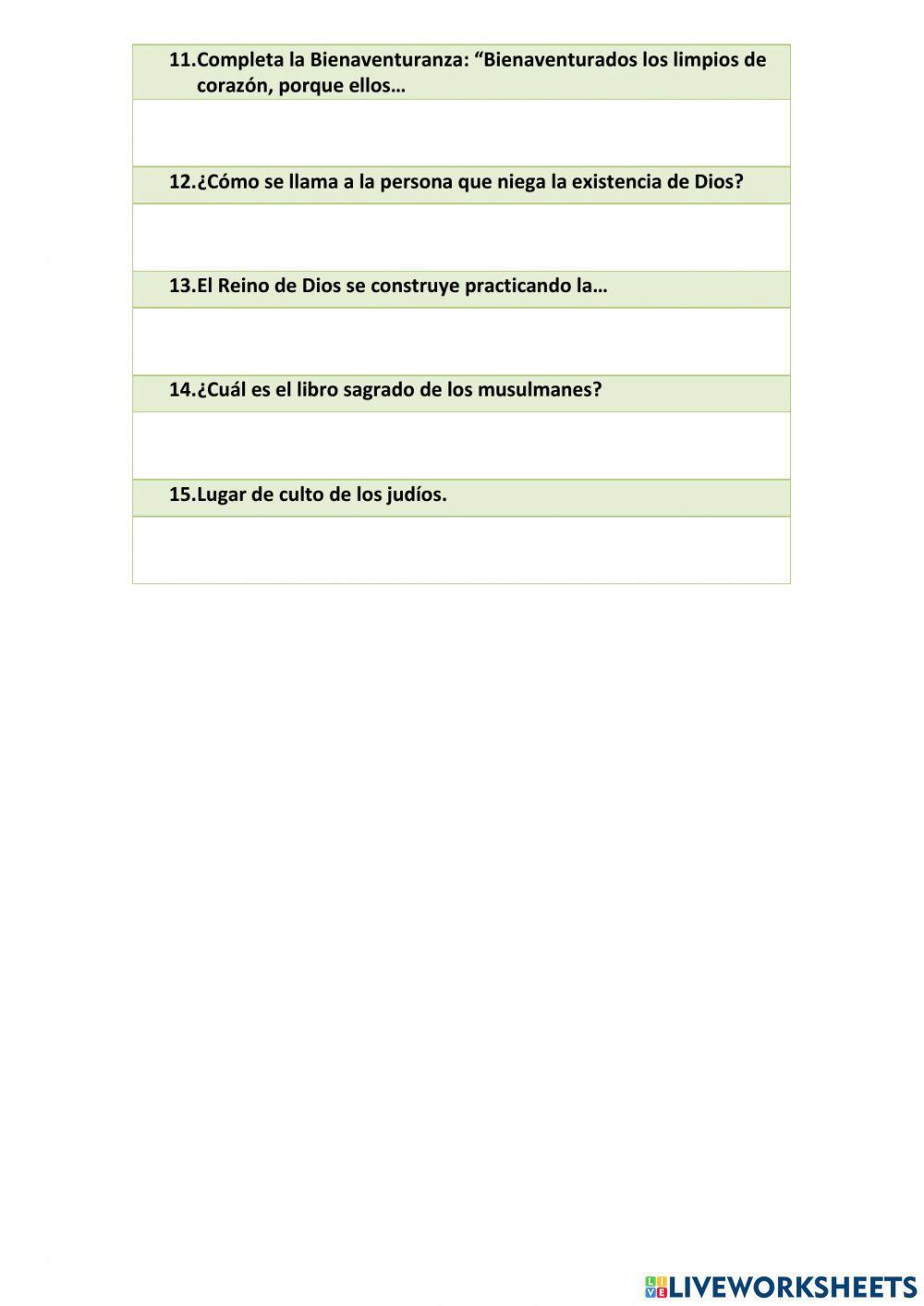 Trivial de Religión 1: General