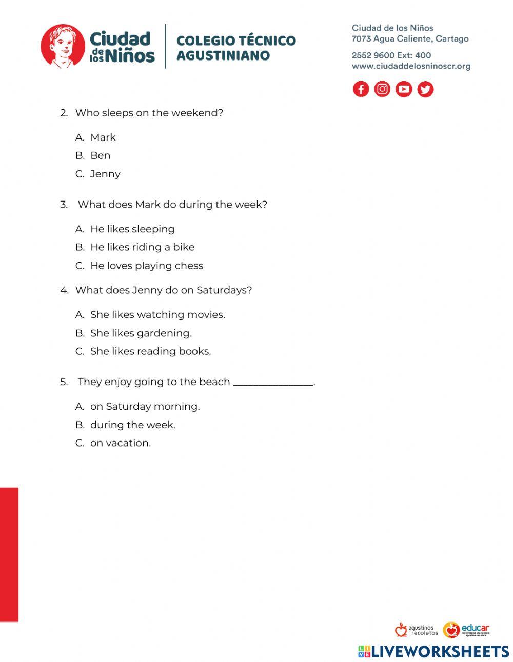 OBSERVATION 3 - READING COMPREHENSION SECTION - 7th GRADES