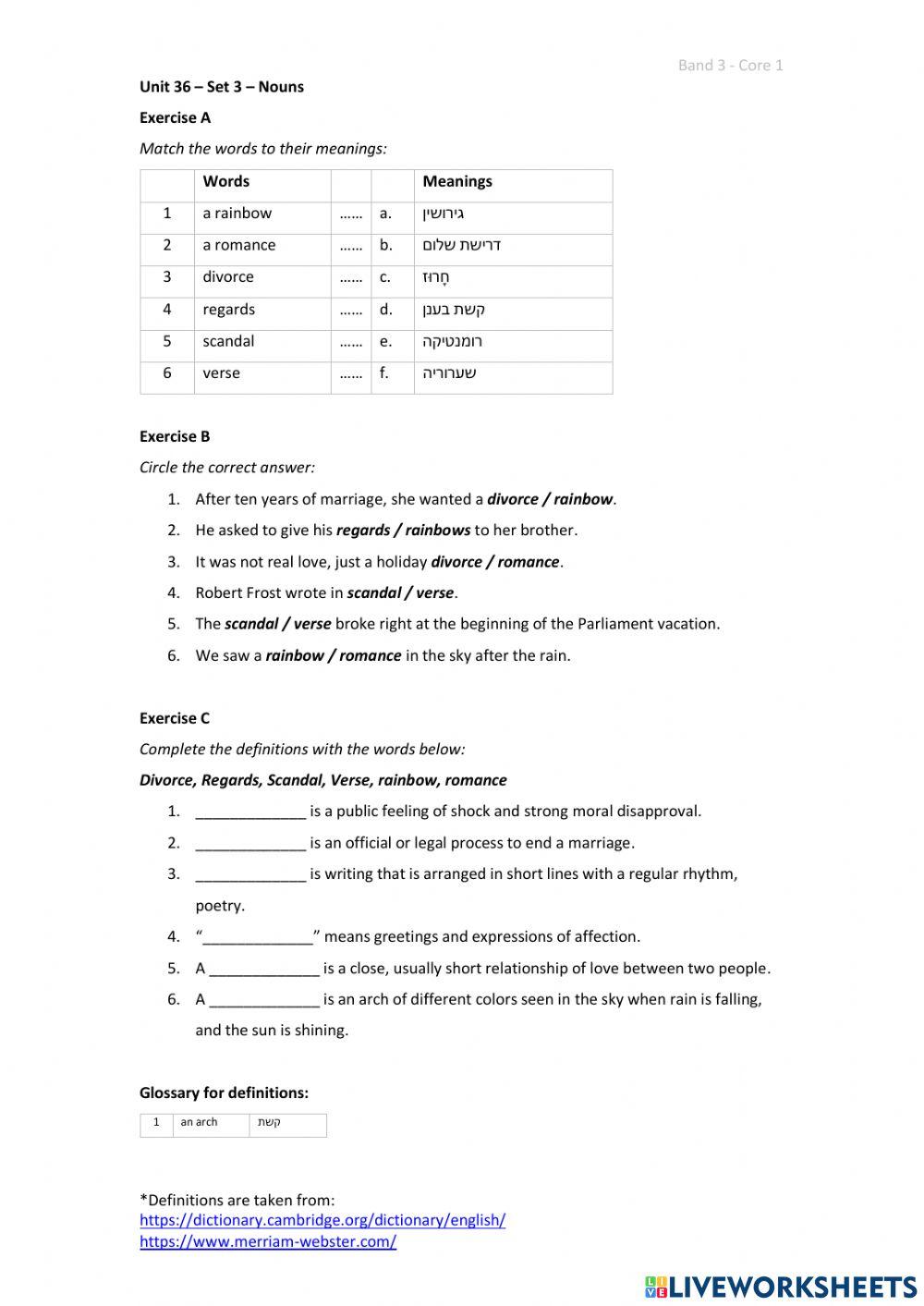 Band 3 (Core 1) - Unit 36 - Set 3