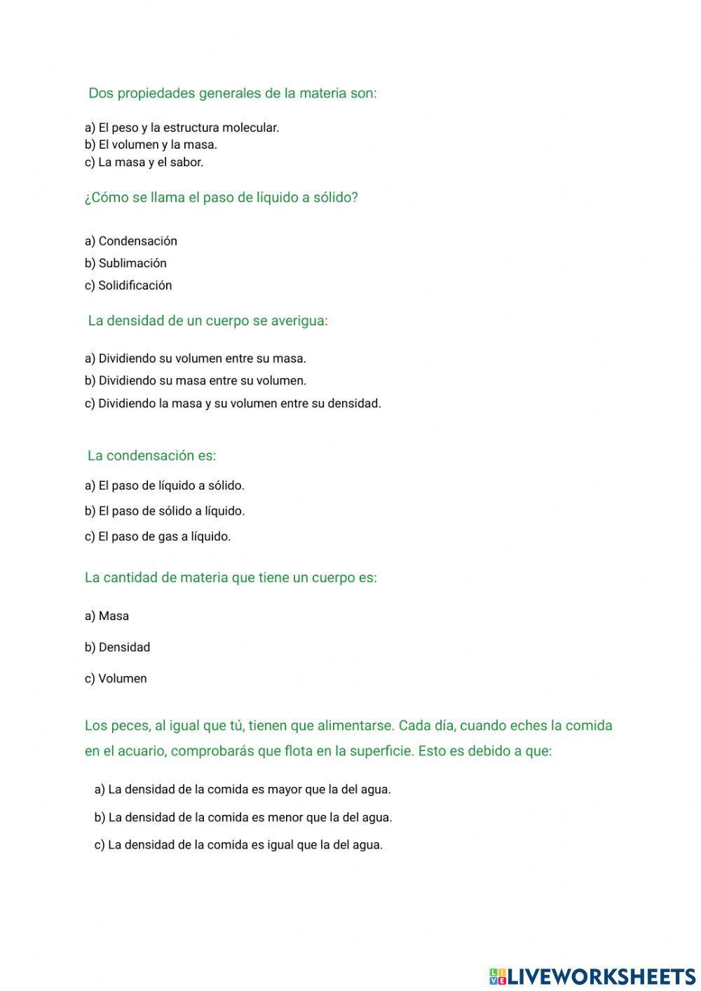 La materia y la energía