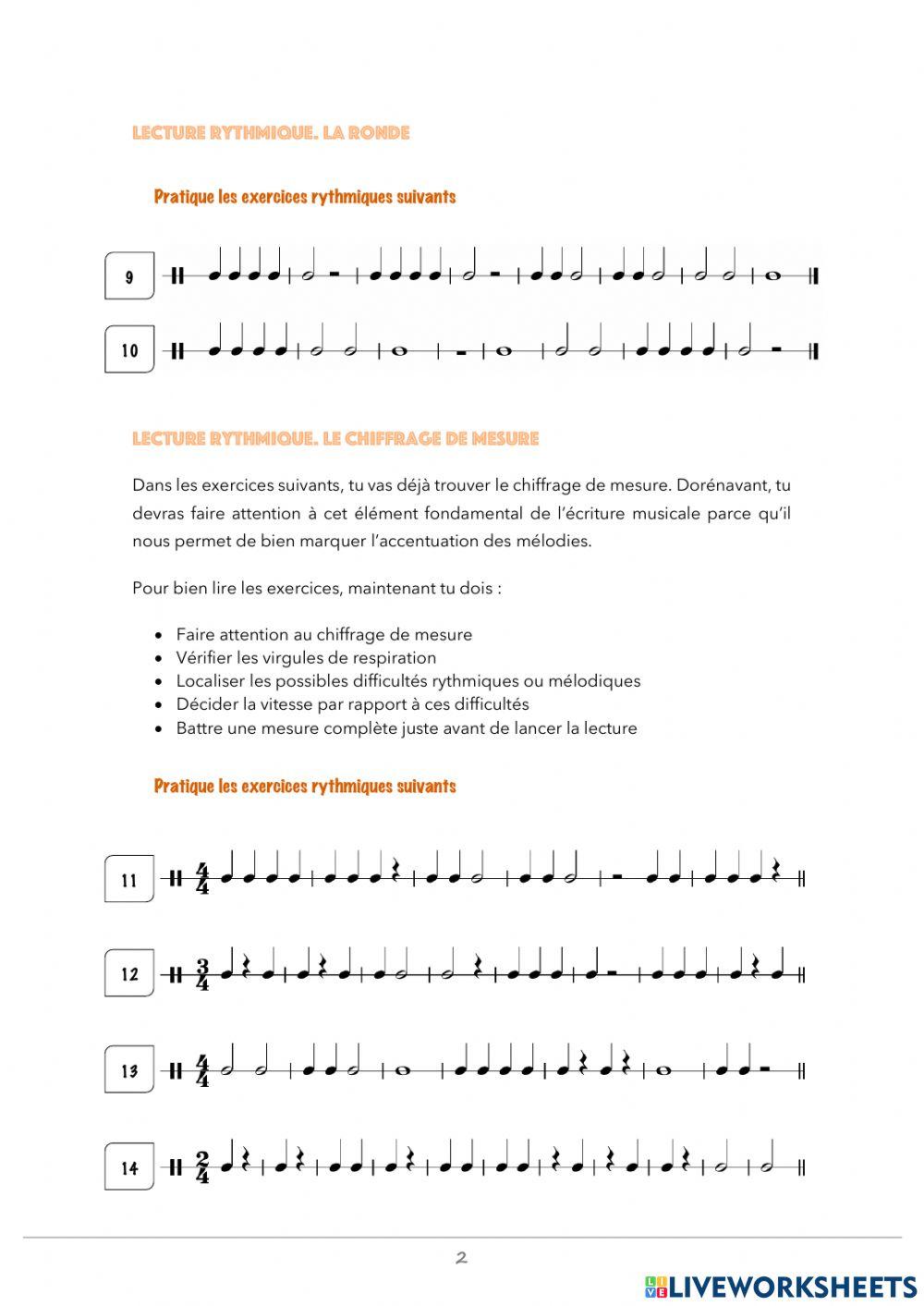 Unité 1. Solfège 1-3