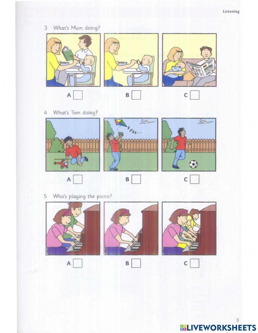 Starters - Test 1 - book 2 - Listening