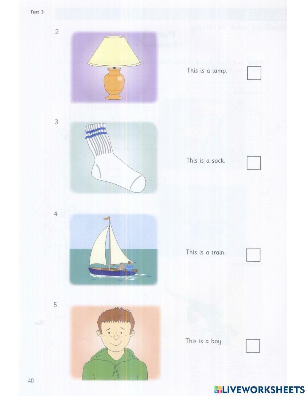 Startes - Test 3 - Book 2 - Reading+Writing