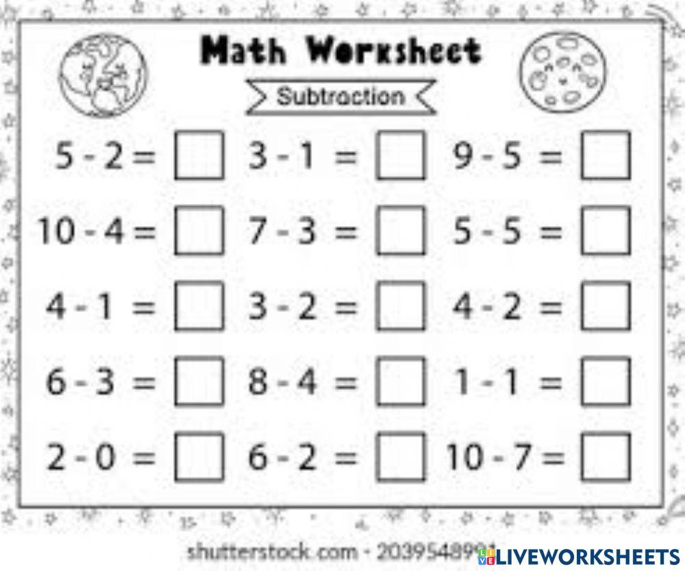 Resta de números naturales
