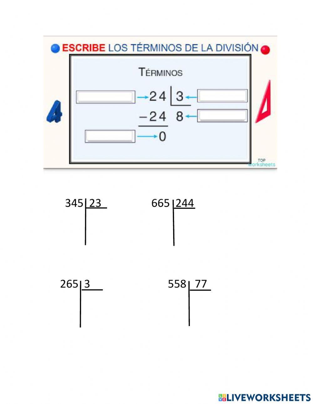 Realizar las Divisiones