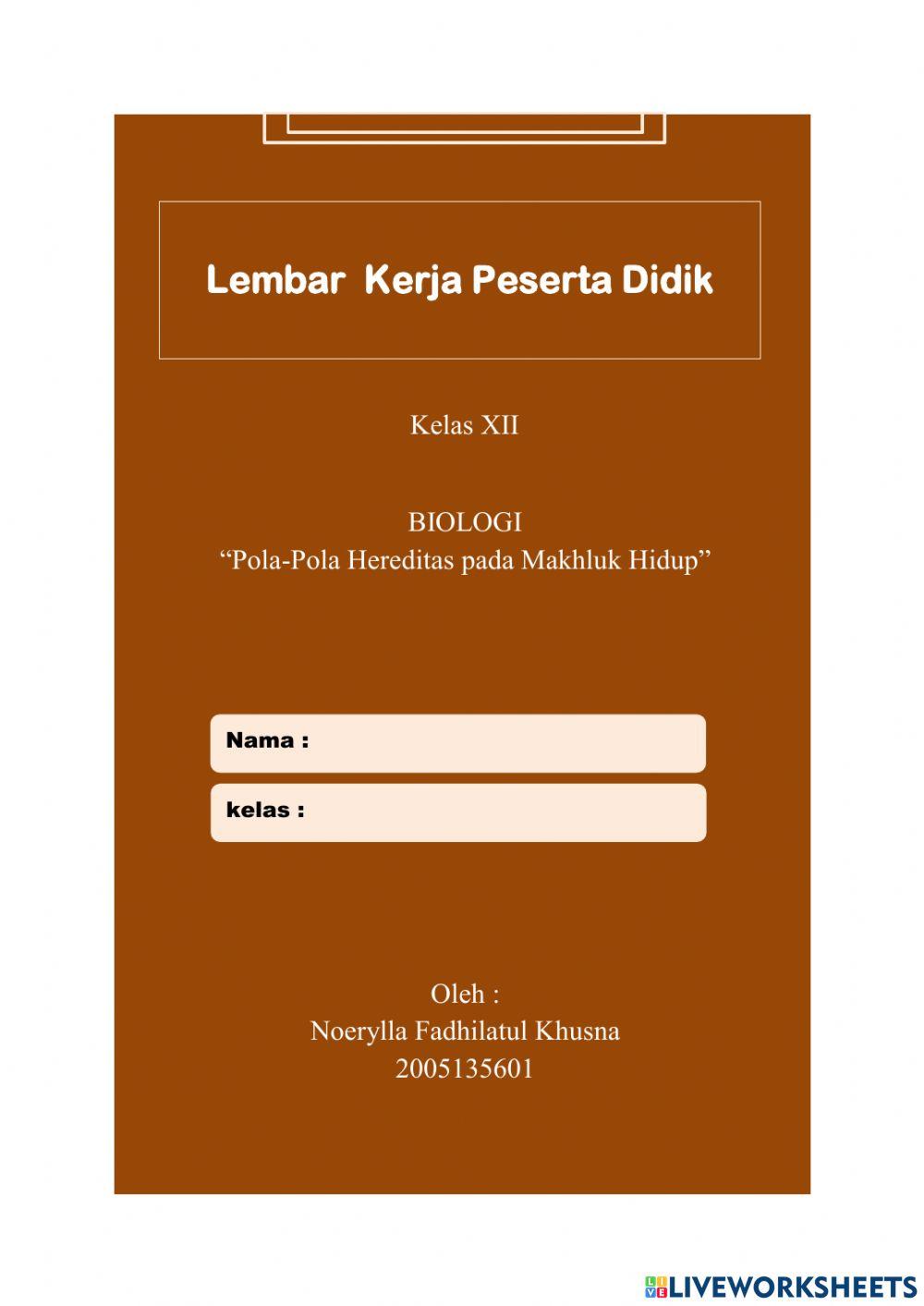 Praktikum pola-pola hereditas pada makhluk hidup