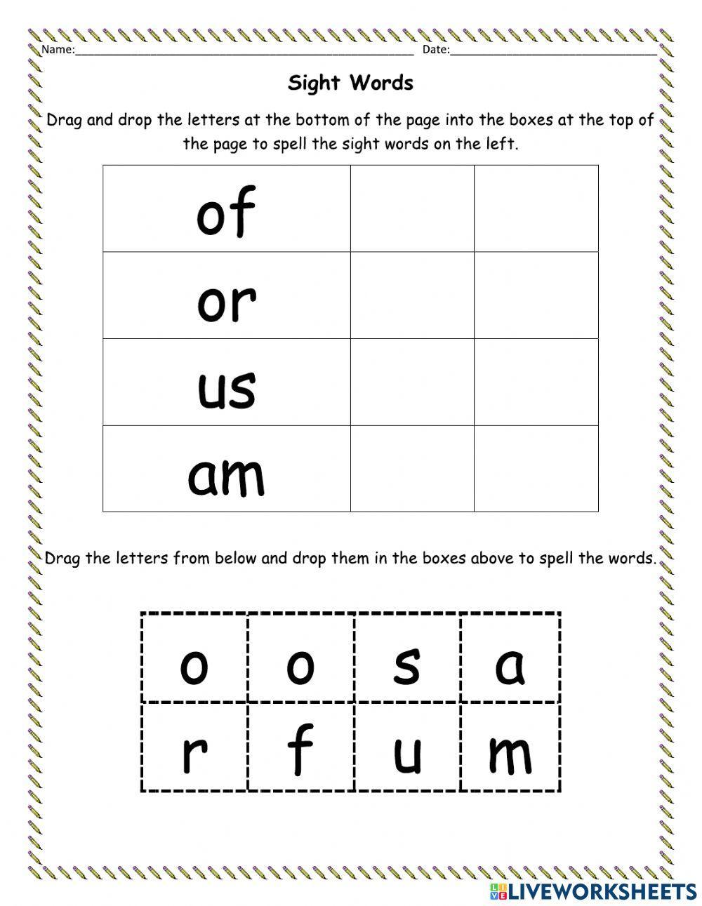 Sight Words Set 3
