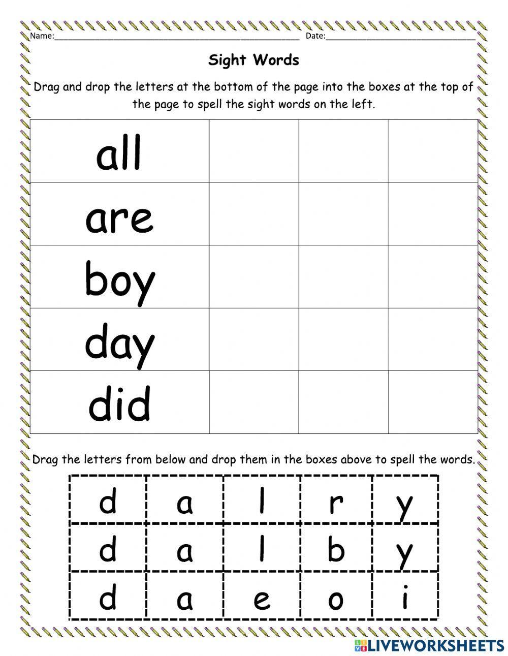 Sight Words Set 3
