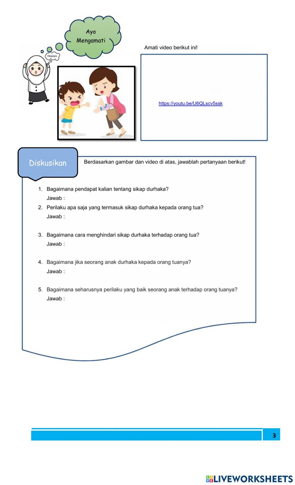 Sikap durhaka pada orang tua