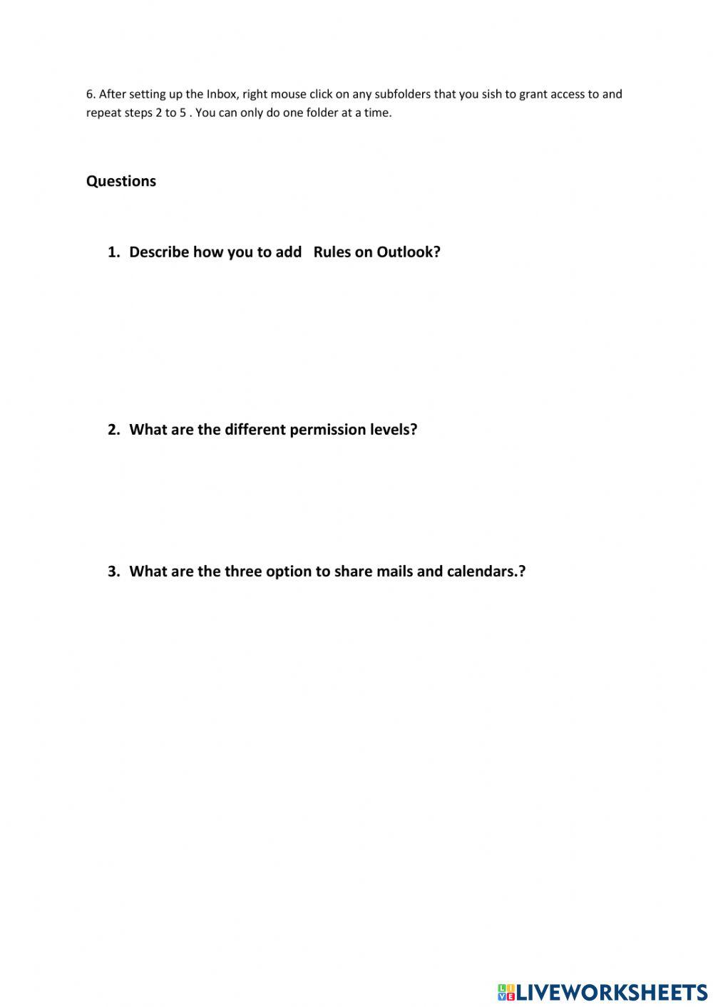 Lesson 5 RULES and Sharing