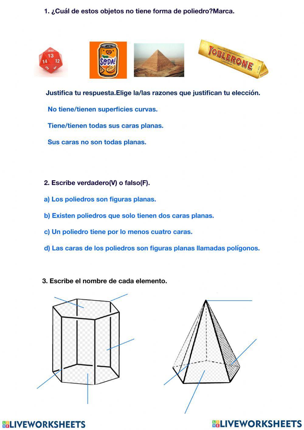Poliedros y cuerpos redondos