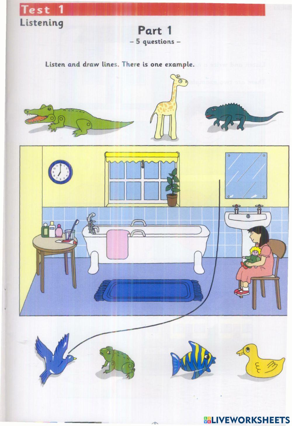 Starters - Test 1 - Book 4 - Listening