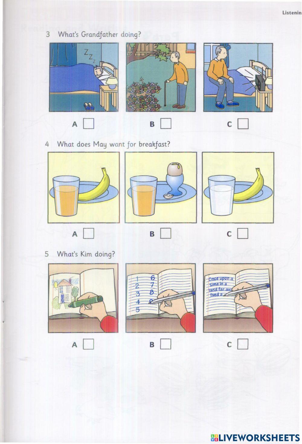 Starters - Test 1 - Book 4 - Listening