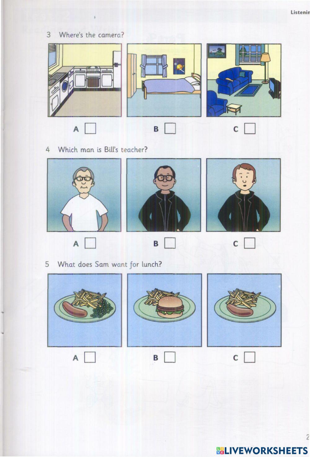 Starters - Test 2 - Book 4 - Listening