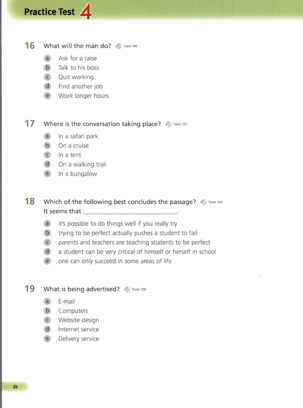TARGET-LISTENING Test 4
