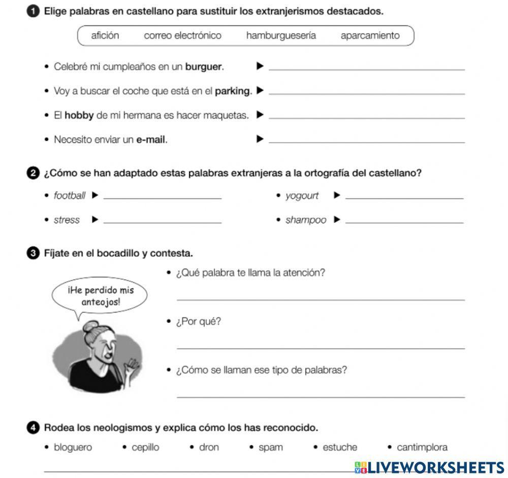 Extranjerismos,neologismos y arcaísmos.