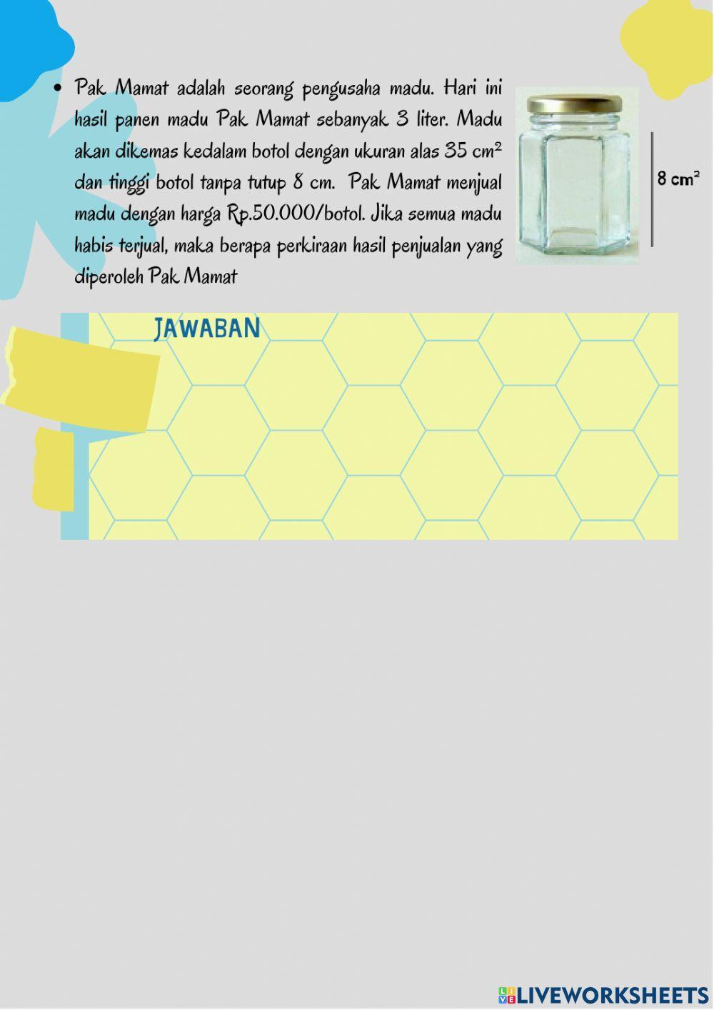 Bismillah luas permukaan dan volume prisma