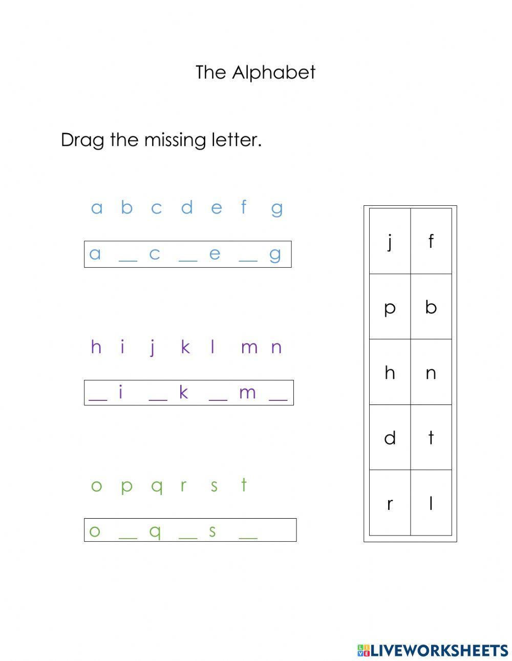 The Alphabet - Missing Letters