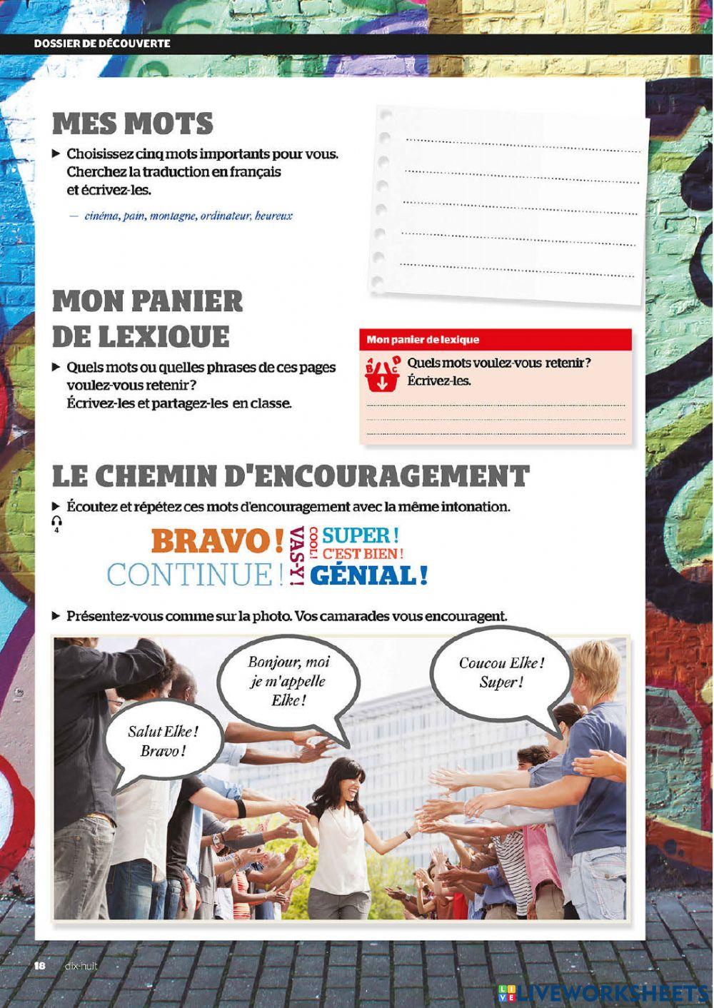 Defi 1 Unité découvert