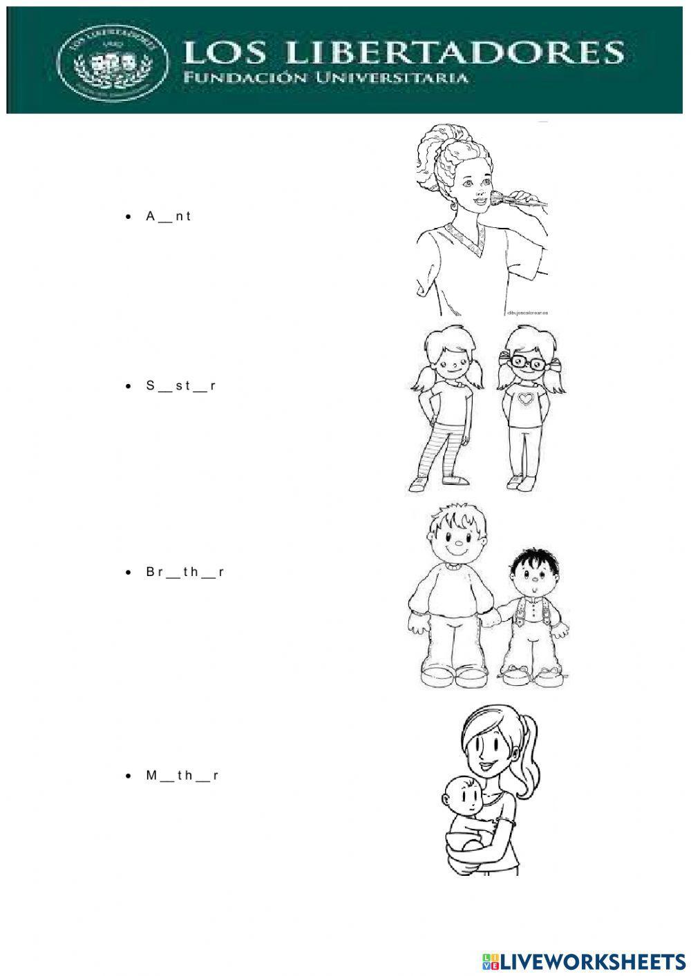 La familia en ingles