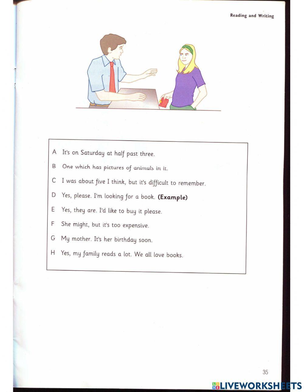 Flyers - Test 2 - Book 1 - Reading & Writing