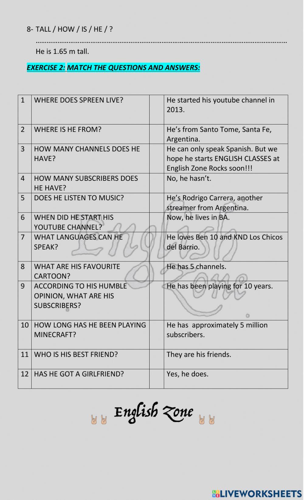 Spreen, an Argentine youtuber