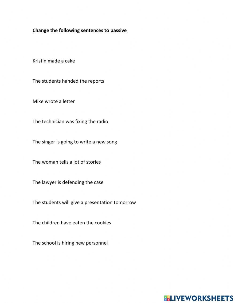 EXAMEN CONDITIONALS PASSIVE VOICE2