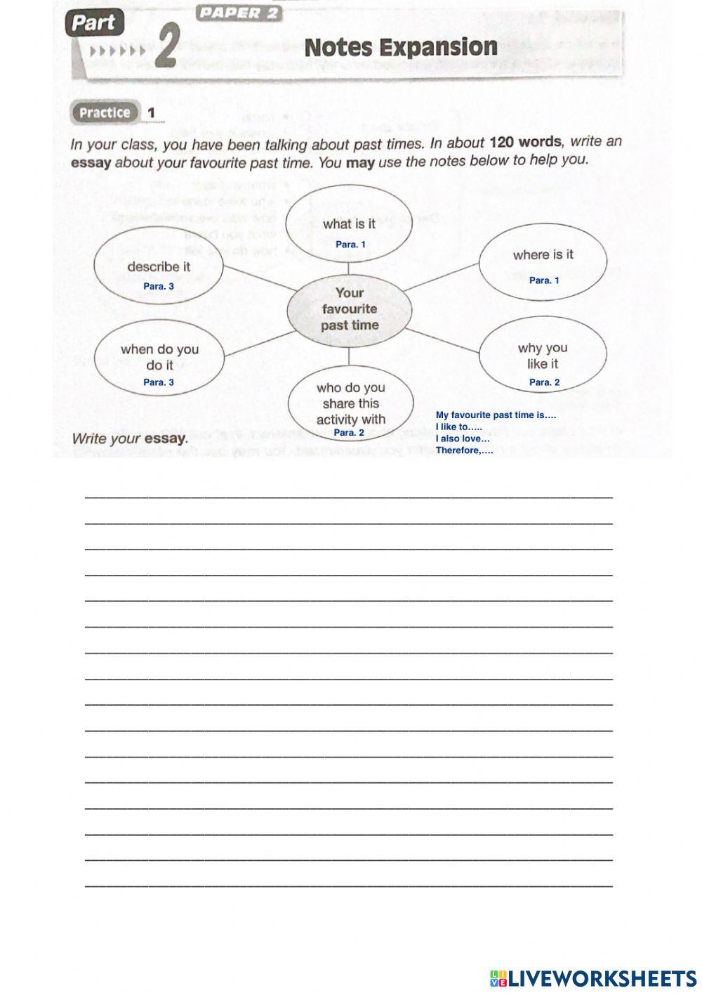 Form 1 Paper 2 Writing Practice