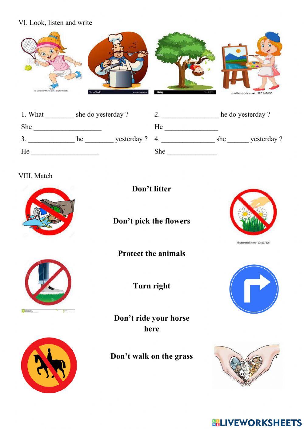 English exam for grade 3 (June-2022)