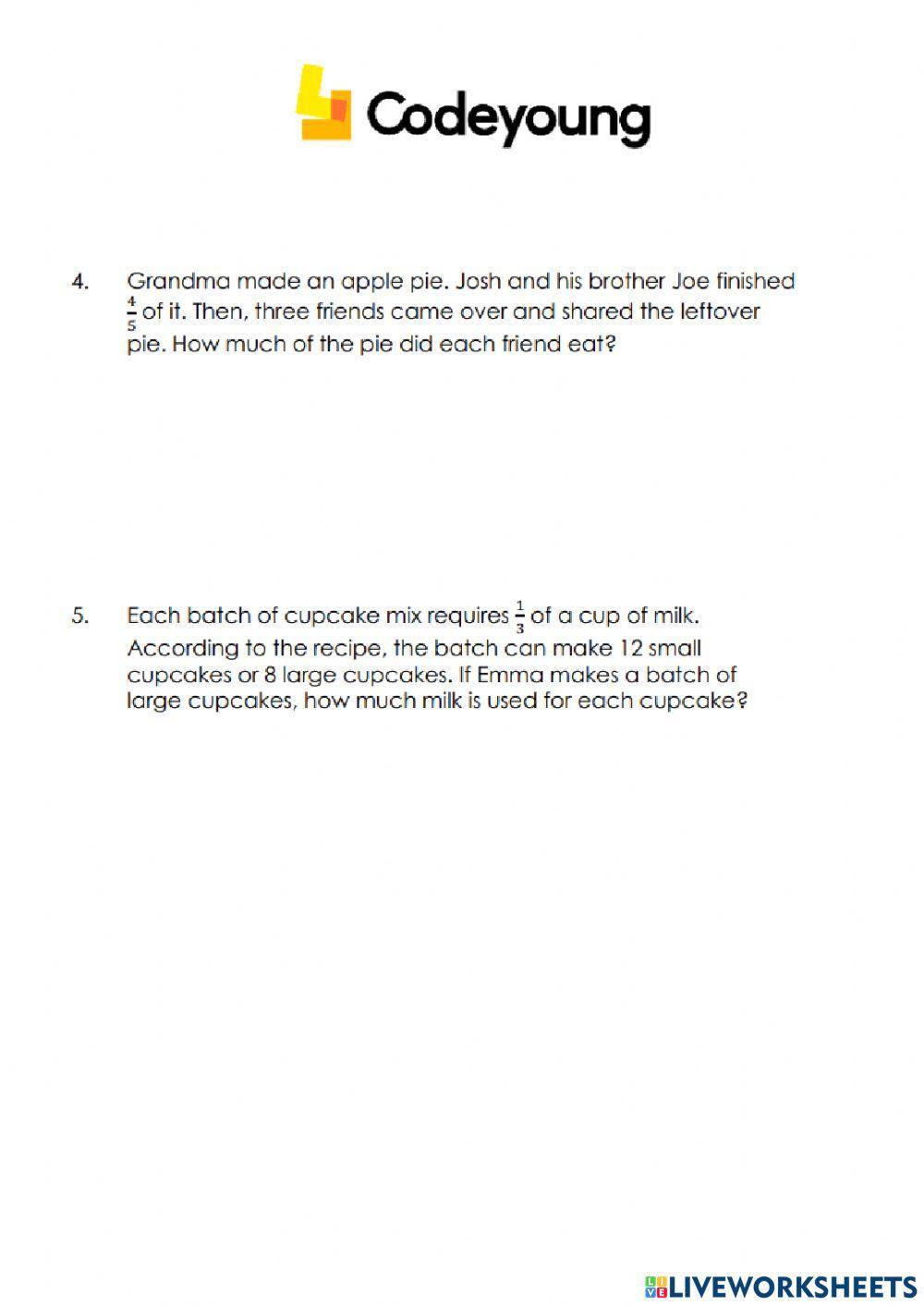 Division of Fractions Advanced