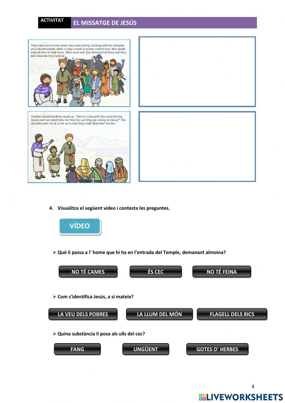 El missatge de Jesús