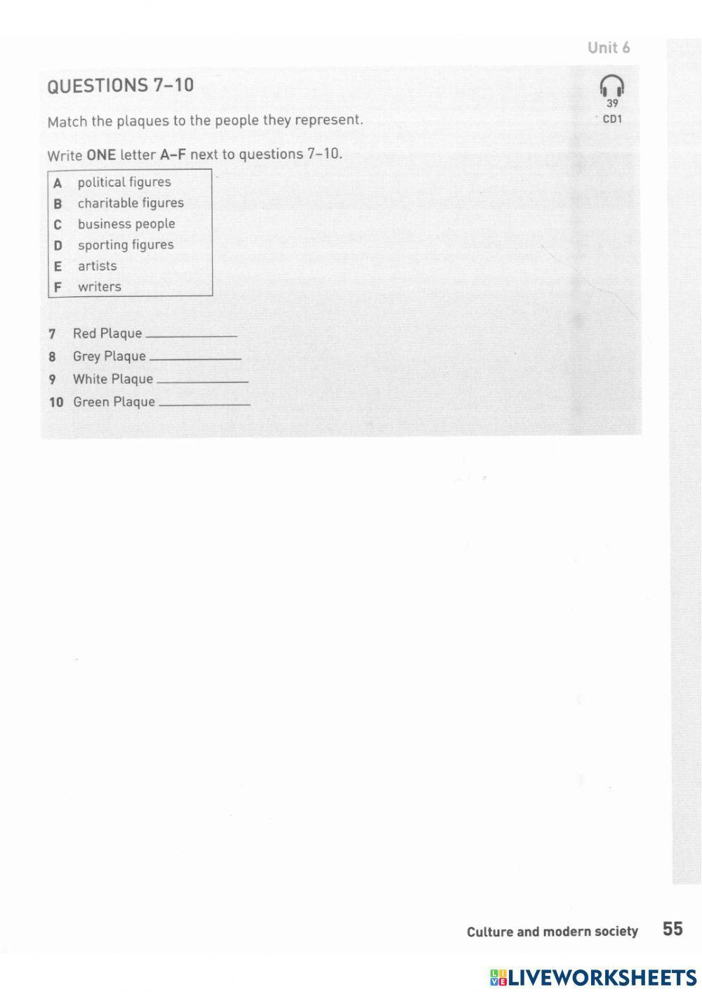 IELTS Listening: Matching & Multiple Choice