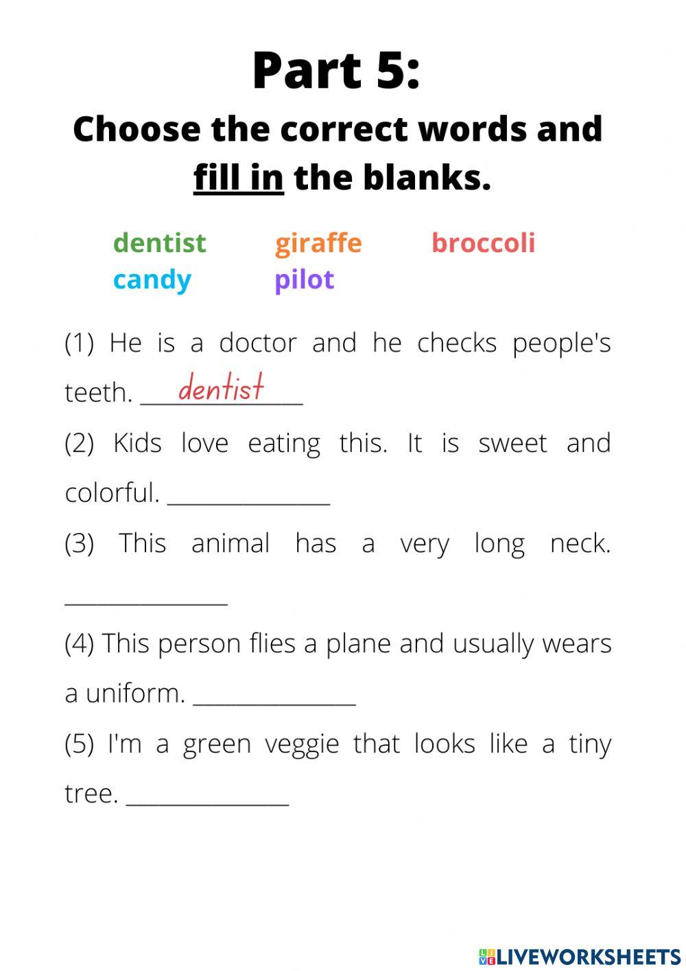 Reading & Writing Test