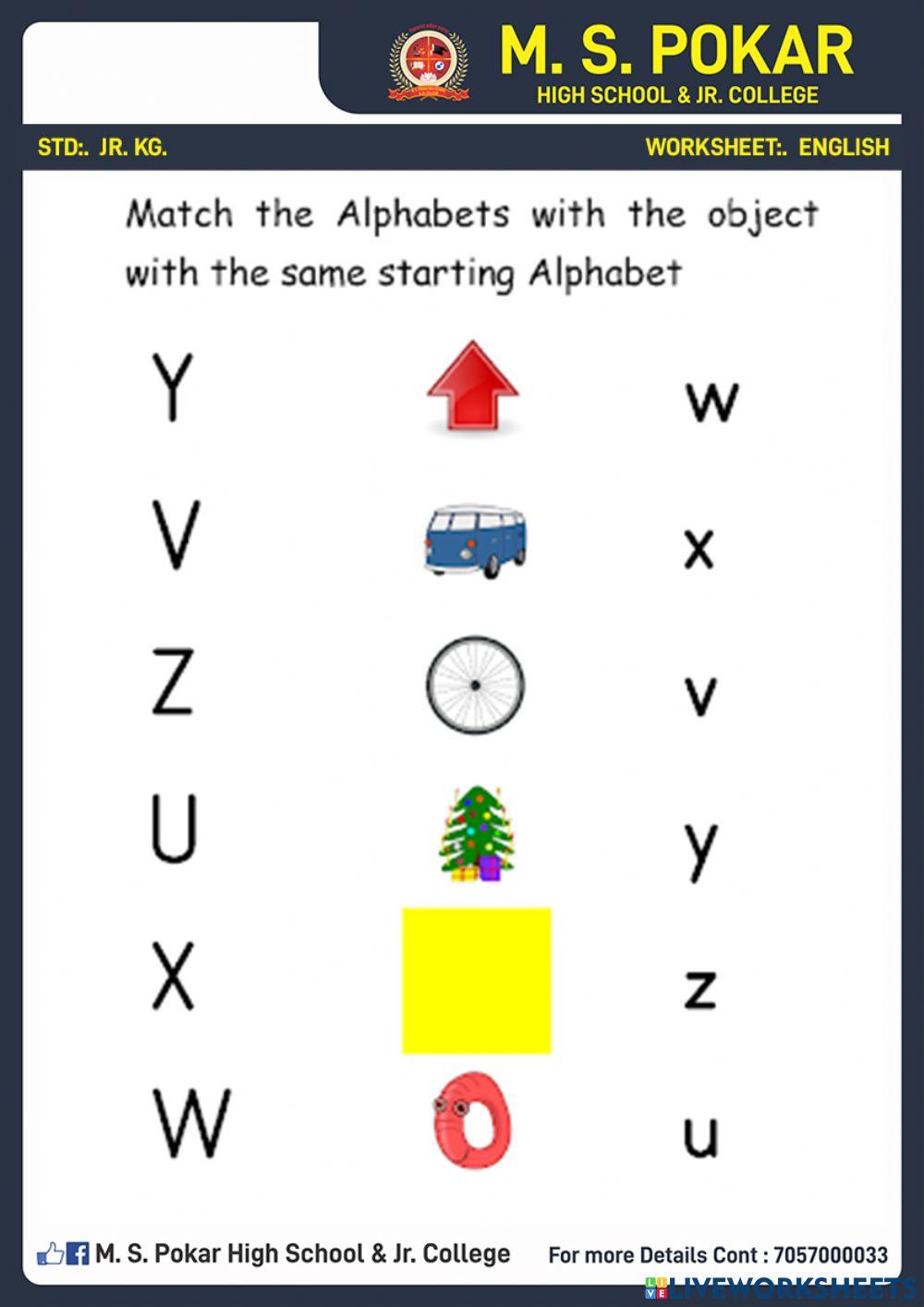 Match the alphabets