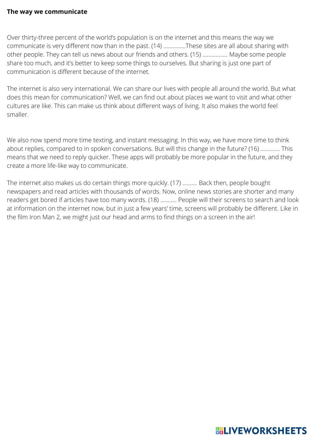 GOLD EXP b1 final test (units 1-3)