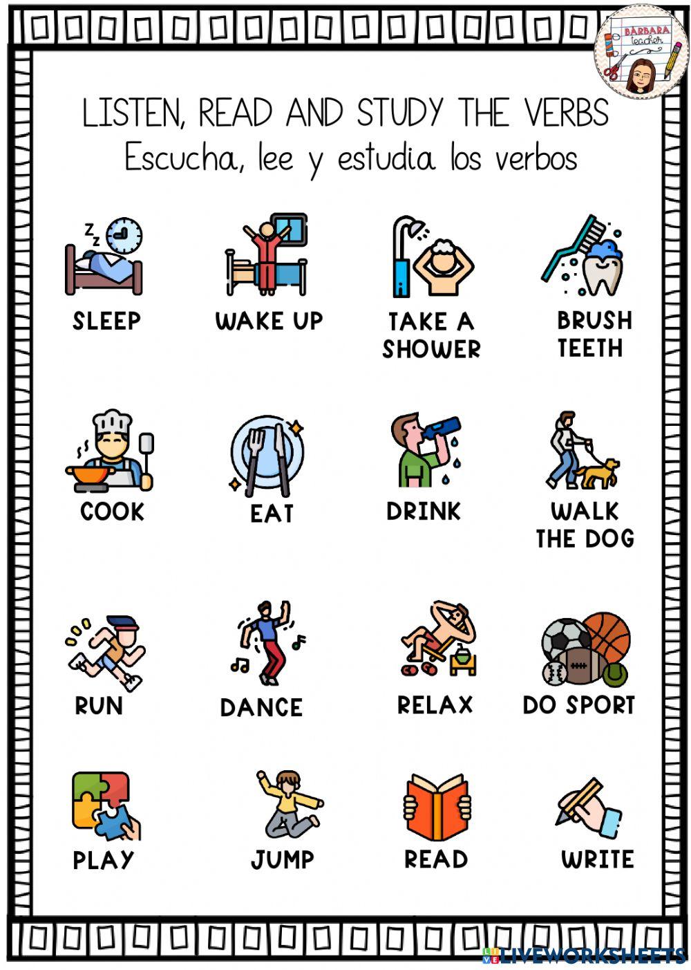 Verbs study