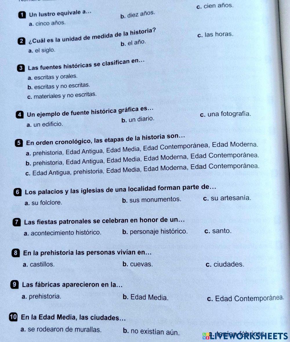 Unidad 9 el paso del tiempo