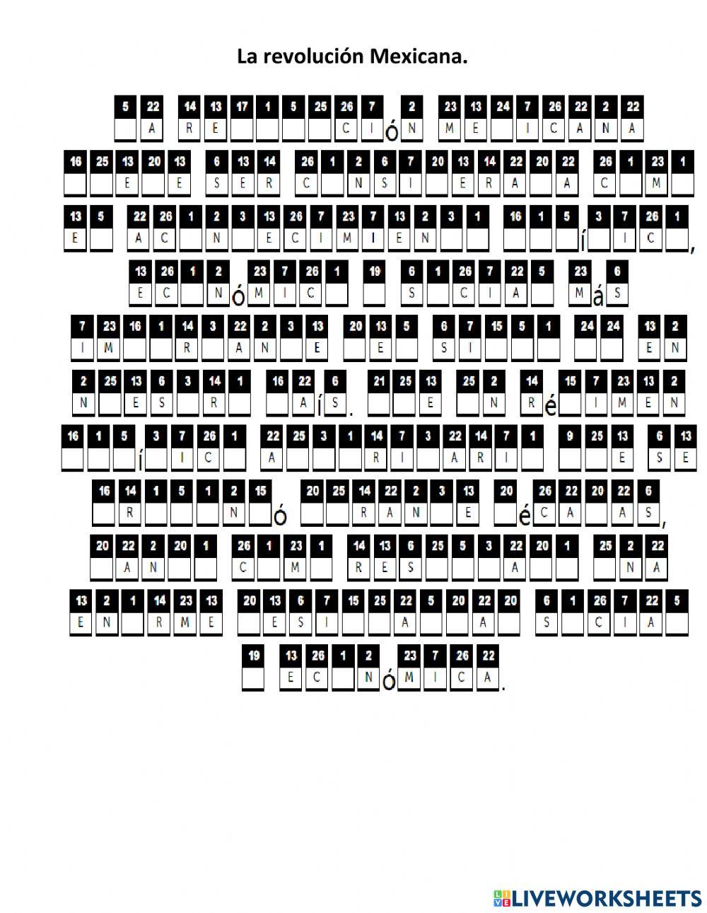 La revolución mexicana