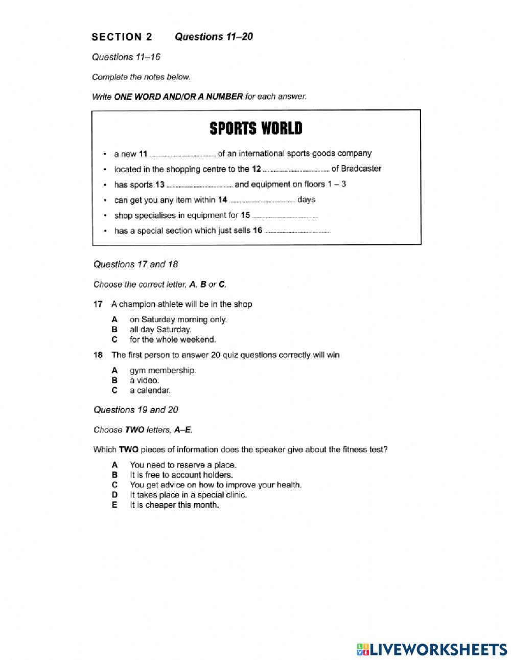 Grfielts-test 2 listening