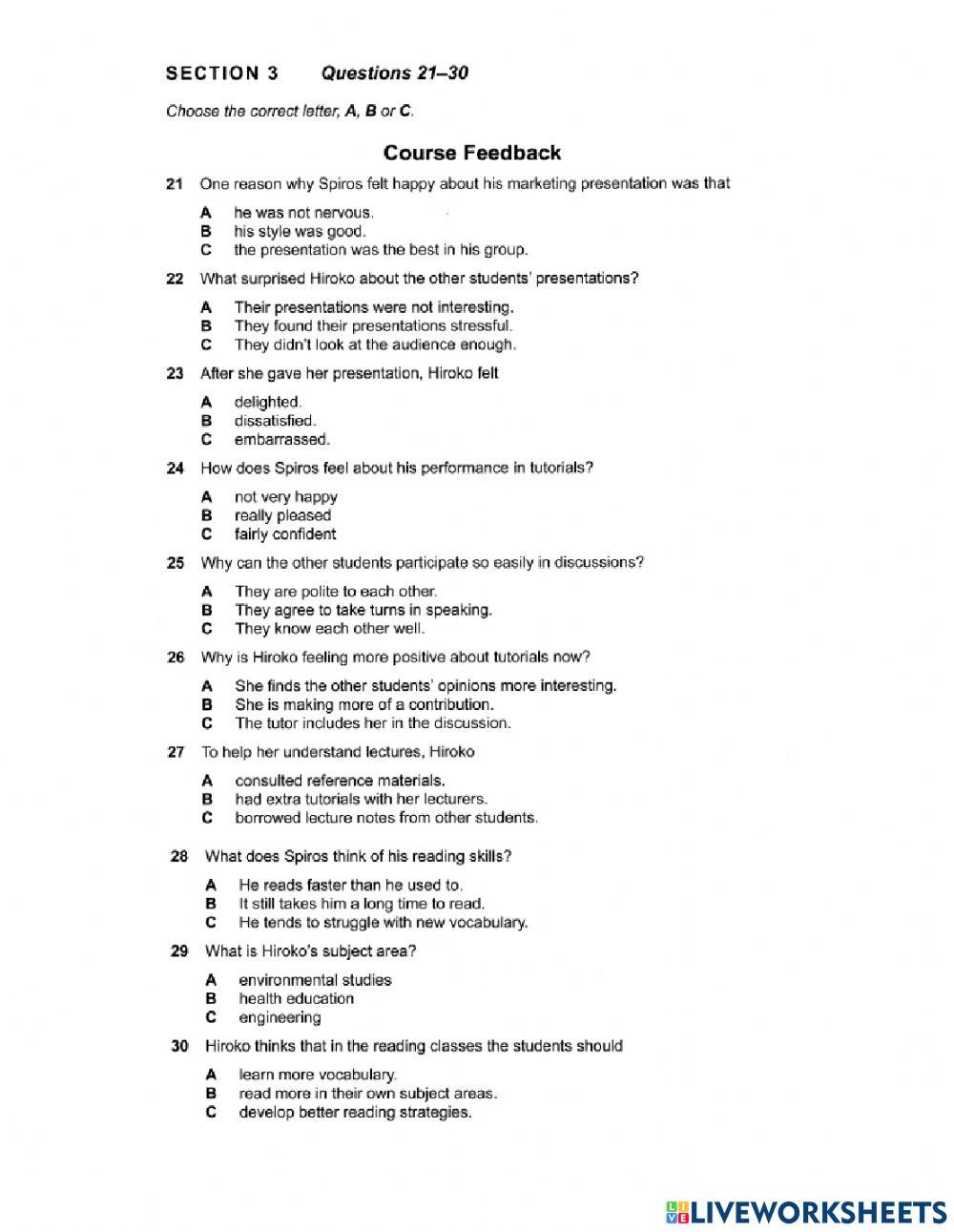 Grfielts-test 2 listening