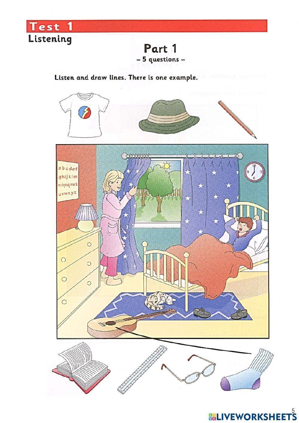 Starters - Test 1 - Book 6 - Listening