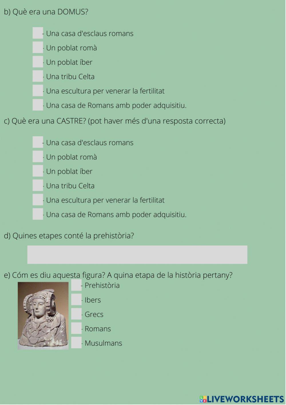 Prehistòria i edat antiga