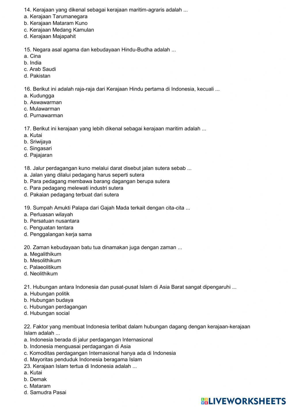 Soal PAT IPS Kelas 8