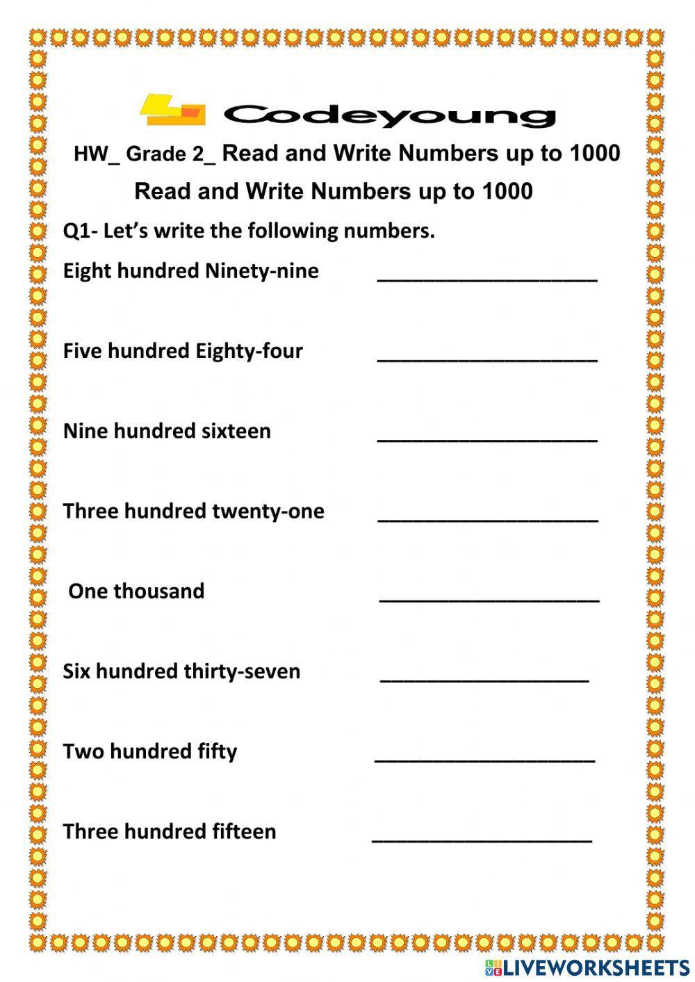 read-and-write-numbers-up-to-1000-activity-live-worksheets