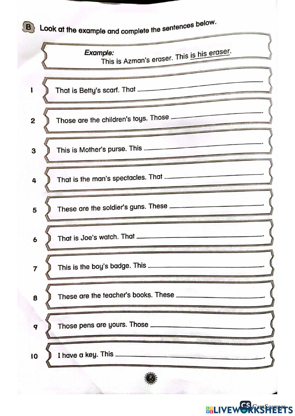 Possessive pronouns Possessive pronouns