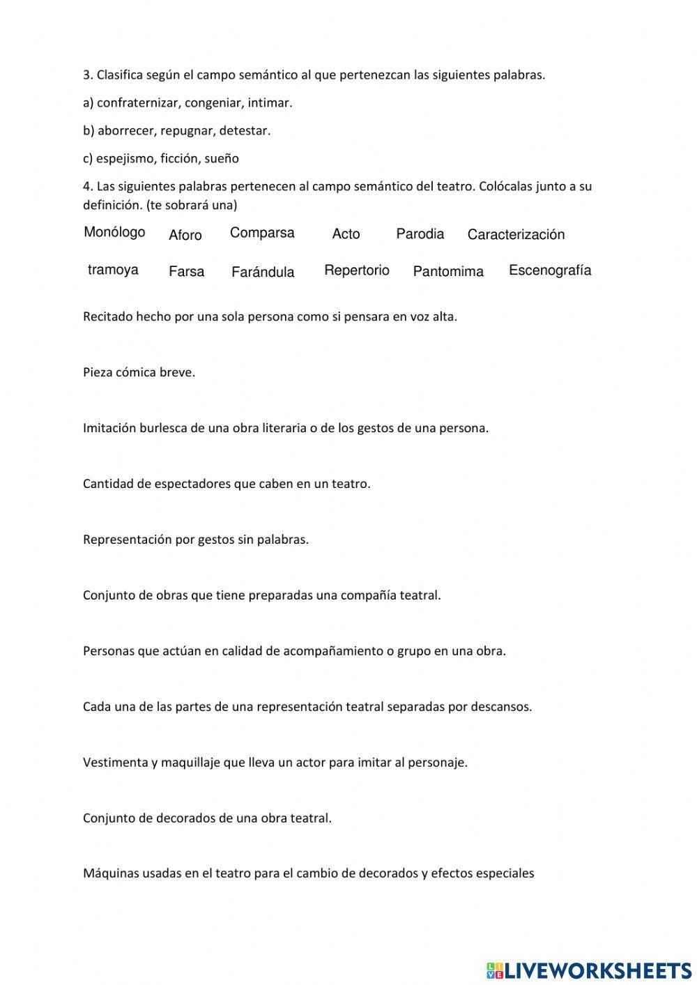 Campo asociativo y semántico