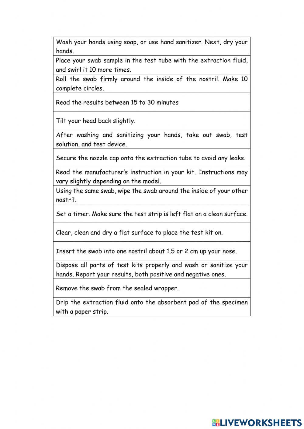 How to take a Rapid COVID Test