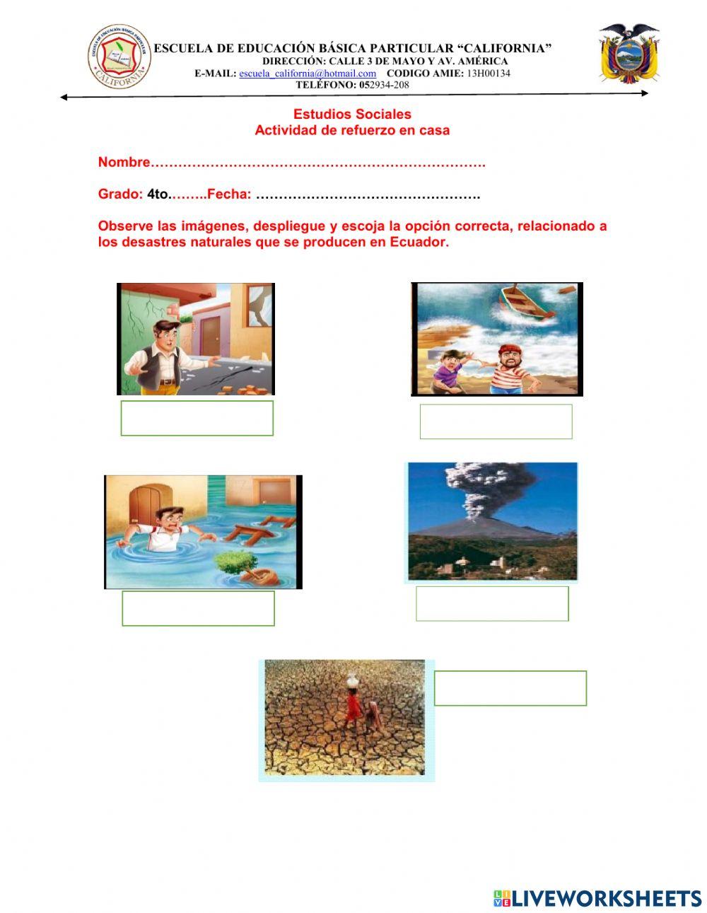 Desastres naturales de Ecuador